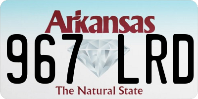 AR license plate 967LRD
