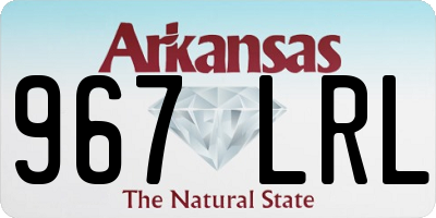 AR license plate 967LRL
