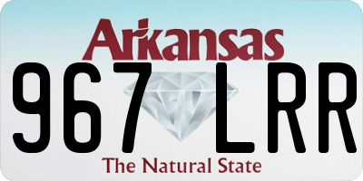 AR license plate 967LRR