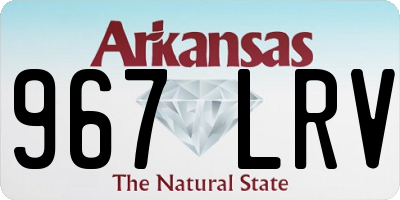 AR license plate 967LRV