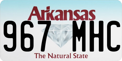 AR license plate 967MHC
