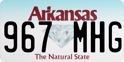 AR license plate 967MHG