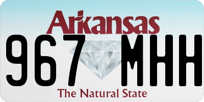AR license plate 967MHH