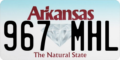 AR license plate 967MHL