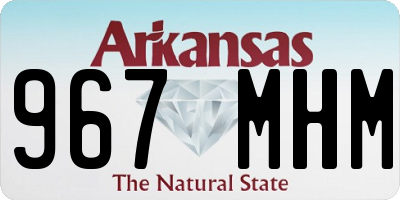 AR license plate 967MHM