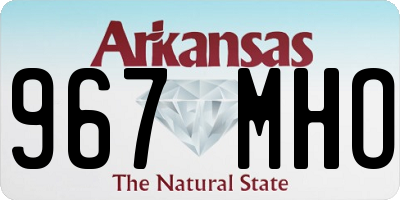 AR license plate 967MHO