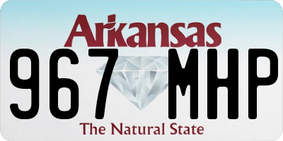 AR license plate 967MHP