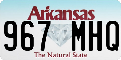 AR license plate 967MHQ