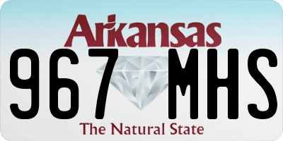 AR license plate 967MHS