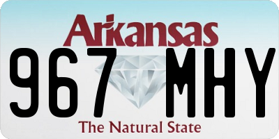 AR license plate 967MHY