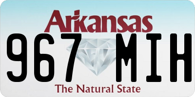 AR license plate 967MIH