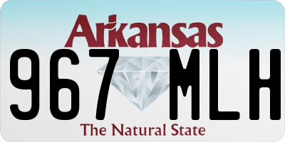 AR license plate 967MLH
