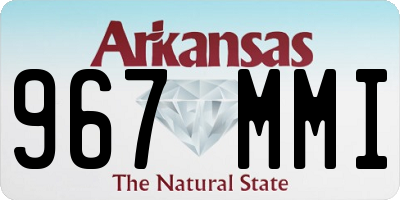 AR license plate 967MMI