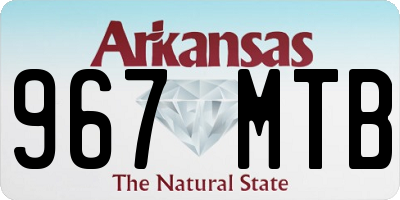 AR license plate 967MTB