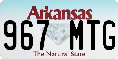 AR license plate 967MTG