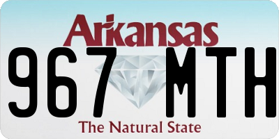 AR license plate 967MTH