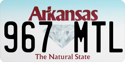 AR license plate 967MTL