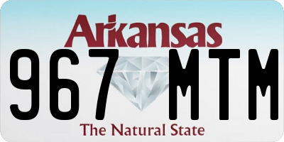 AR license plate 967MTM