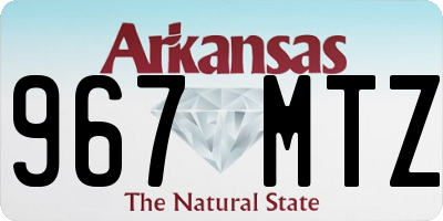 AR license plate 967MTZ