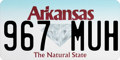 AR license plate 967MUH