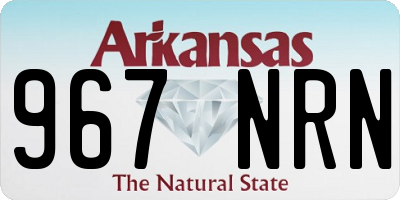 AR license plate 967NRN