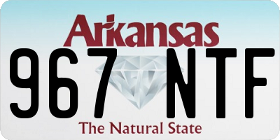 AR license plate 967NTF