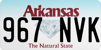 AR license plate 967NVK