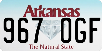 AR license plate 967OGF
