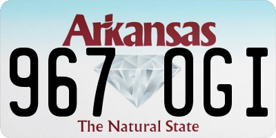 AR license plate 967OGI