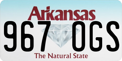 AR license plate 967OGS