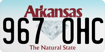 AR license plate 967OHC