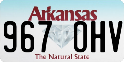 AR license plate 967OHV