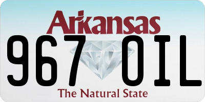 AR license plate 967OIL