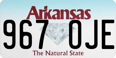 AR license plate 967OJE