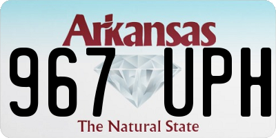 AR license plate 967UPH