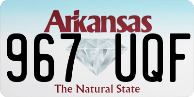 AR license plate 967UQF