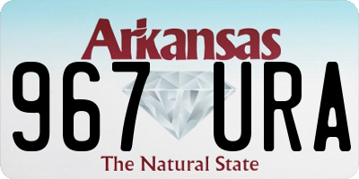 AR license plate 967URA