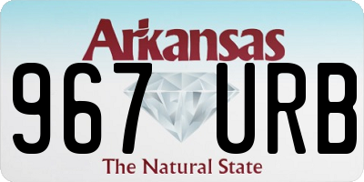 AR license plate 967URB