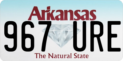 AR license plate 967URE