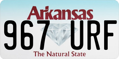 AR license plate 967URF