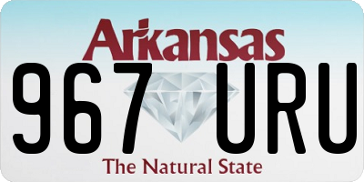 AR license plate 967URU