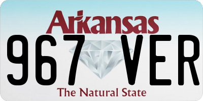 AR license plate 967VER