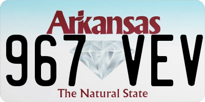 AR license plate 967VEV