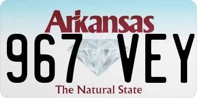 AR license plate 967VEY