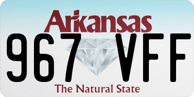 AR license plate 967VFF