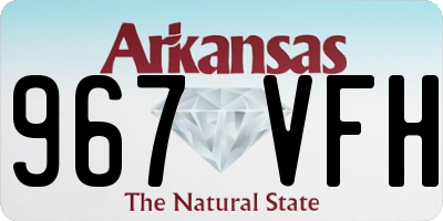 AR license plate 967VFH