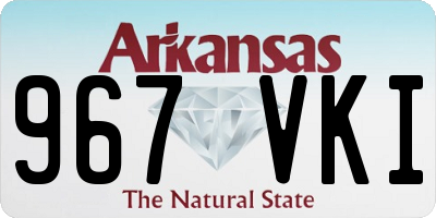 AR license plate 967VKI