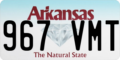 AR license plate 967VMT
