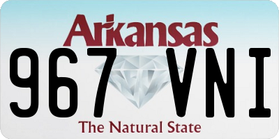 AR license plate 967VNI