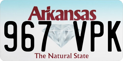 AR license plate 967VPK
